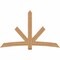 Ekena Millwork Alberta Smooth Timber Gable Bracket, Western Red Cedar, 84"W x 53"H x 5 1/2"D x 5 1/2"F, 15/12 Pitch GBW084X53X0606ALB00SWR - alternate 1